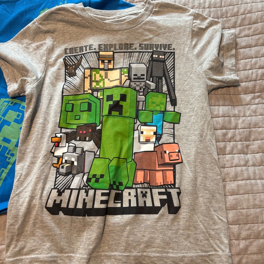 NWOT Set of 2 Minecraft Short Sleeve Tees - Picture 2 of 4